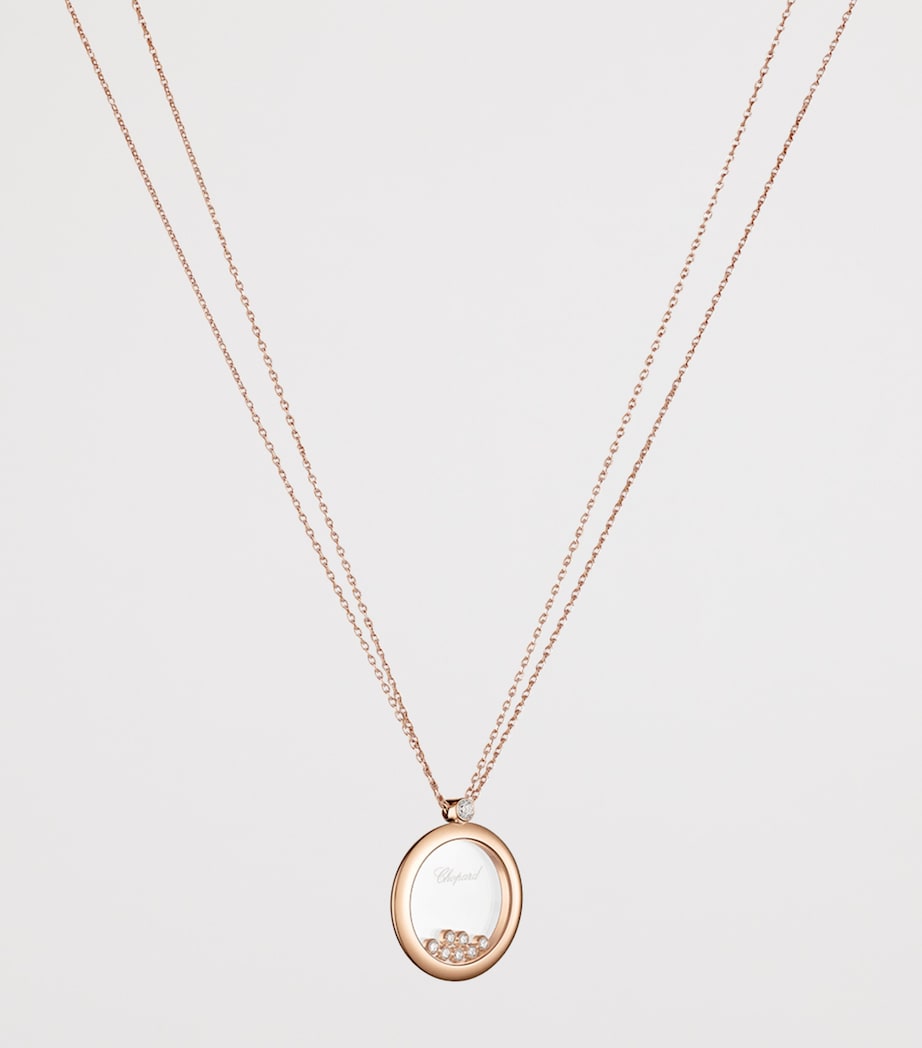 Chopard Happy Diamonds pendant 18k rose gold (British brand)