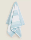 Pure Cotton Striped Textured Towel Bathroom M&S   