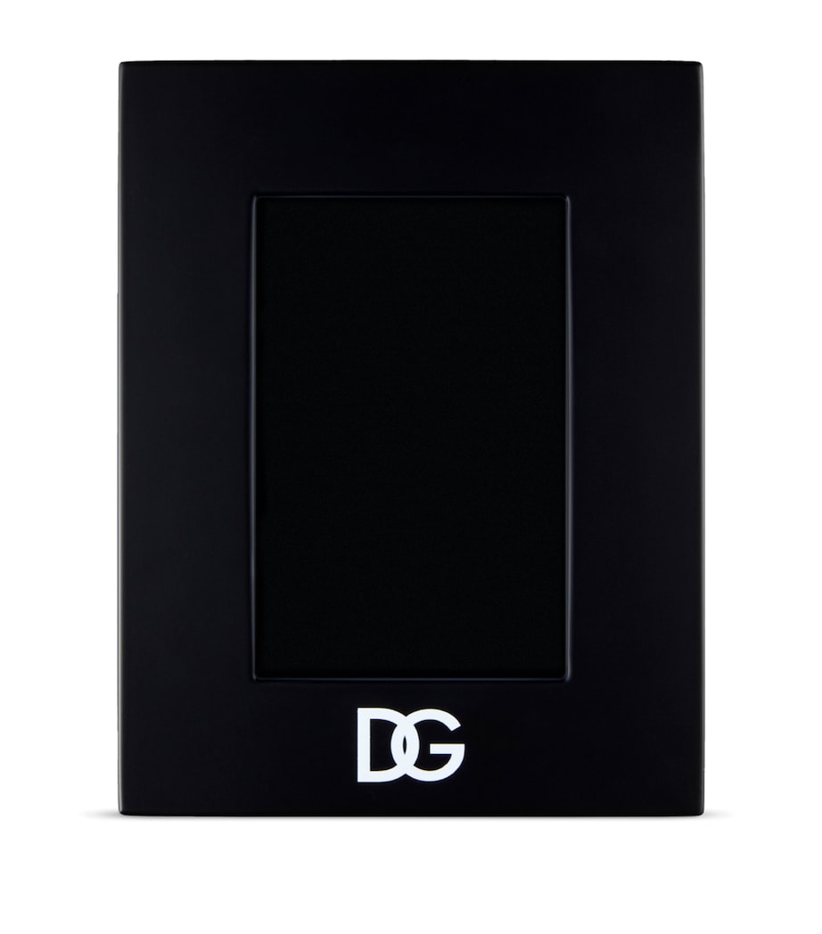Dolce&Gabbana Casa Lacquered Wood Logo Photo Frame 8.7 x 6.7 inches - British product