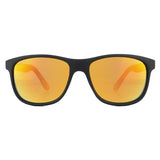 Montana MS48 black sunglasses with Revo red mirror lenses (British brand)