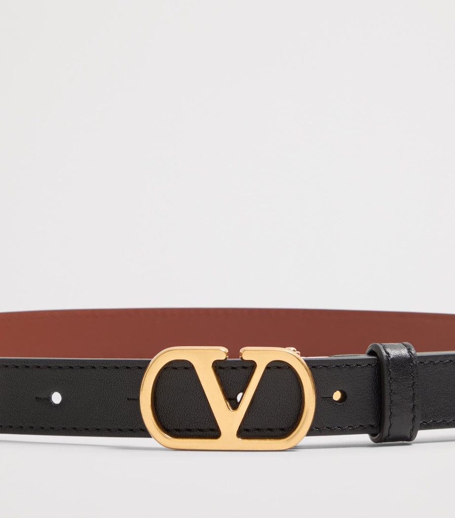 Valentino Garavani reversible VLogo belt calfskin leather, UK version