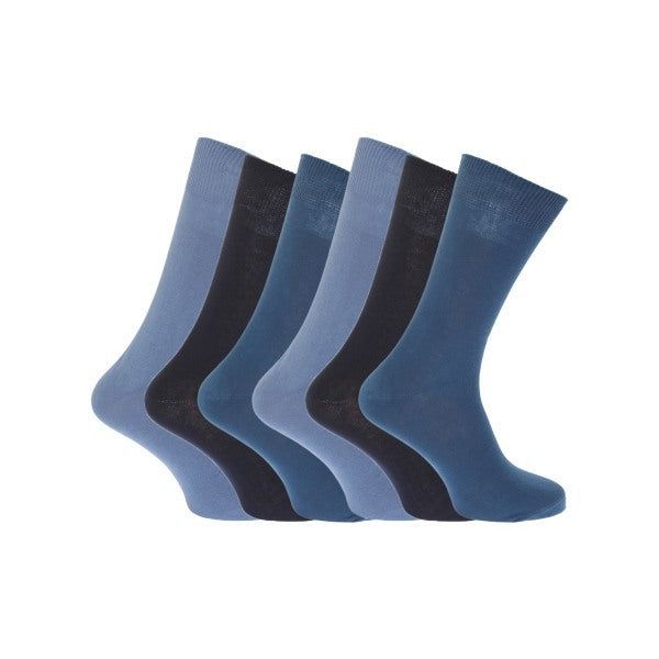 FLOSO Mens 100% Cotton Socks (Pack Of 6) (UK Shoe 6-11) GOODS Superdrug   