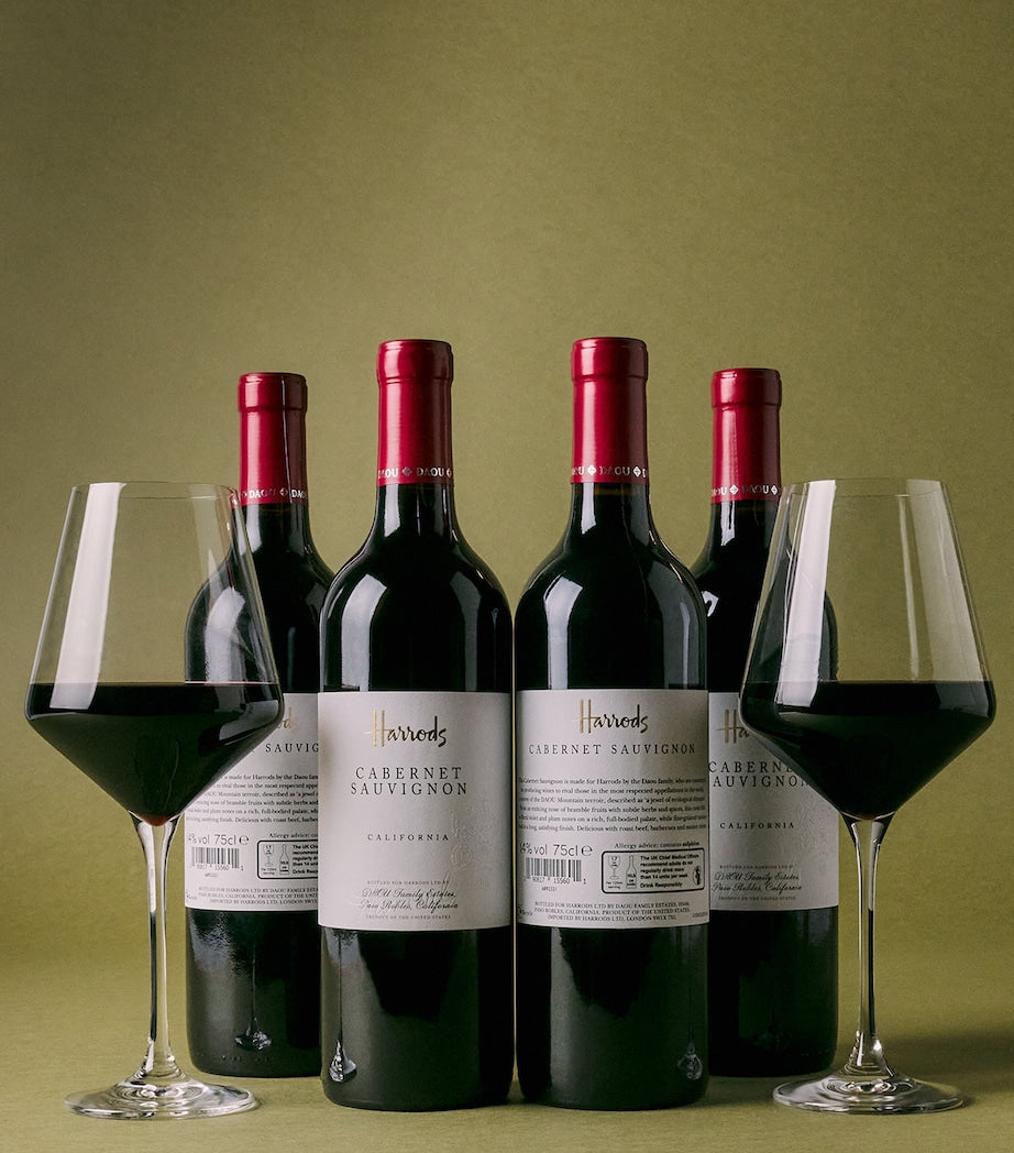 Harrods Cabernet Sauvignon Paso Robles red wine 12 bottles, UK version