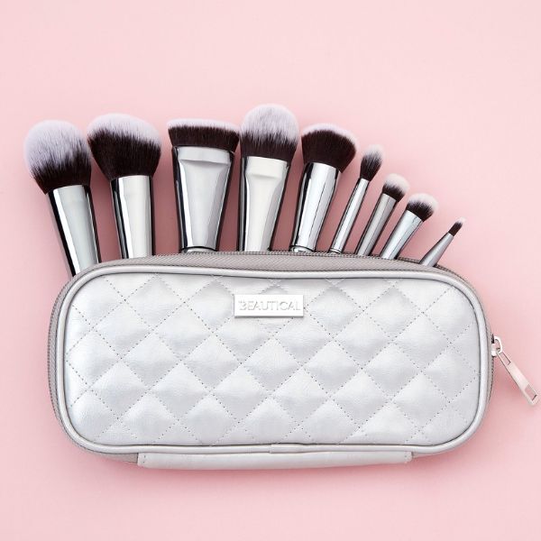 Beautical Metal Glam Makeup Brush Set GOODS Superdrug   