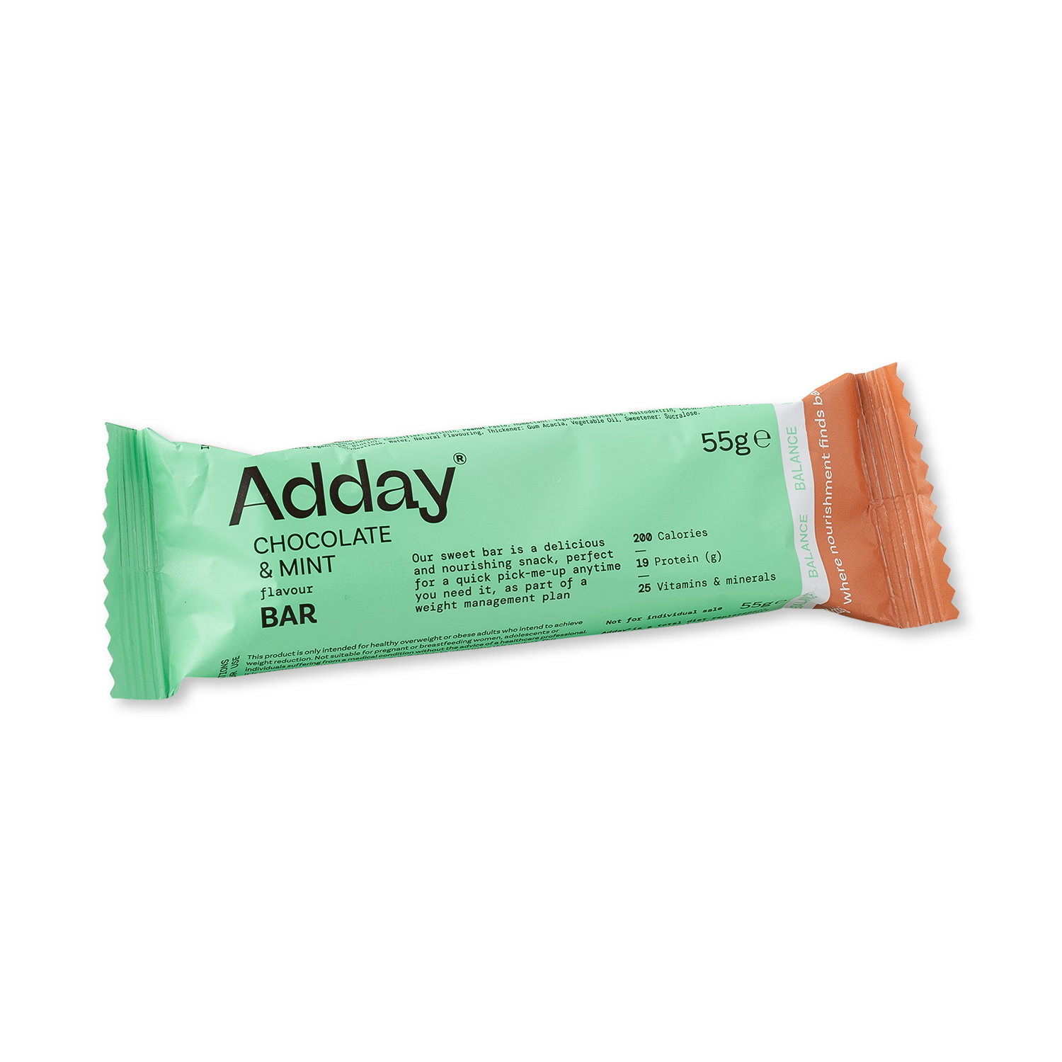 Adday chocolate mint bar 55g (British brand)