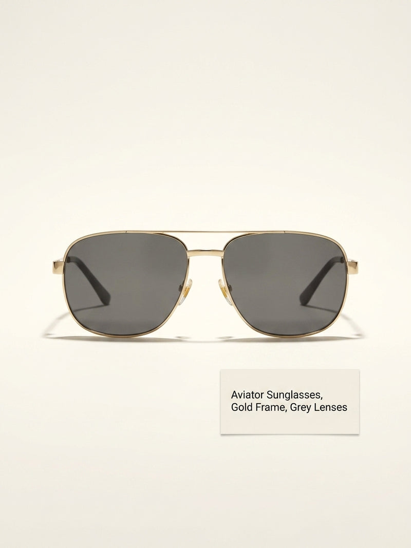 Gucci pilot metal sunglasses GG1223S with tinted lenses - British product