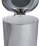 ZODIAC cylinder chrome pedal bin (British brand)
