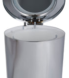 ZODIAC cylinder chrome pedal bin (British brand)