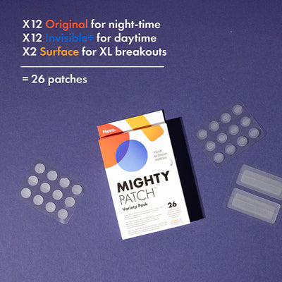 Hero Mighty Patch Variety Pack Patch anti-acné 26 unités