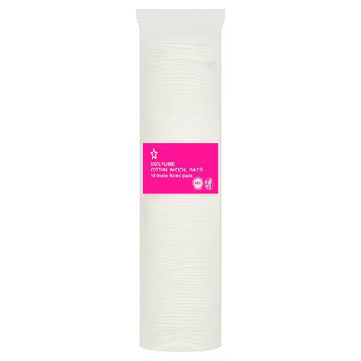 Superdrug Superdrug 100% Pure Double Faced Cotton Wool Pads 100 Pack- Buy online at McGrocer