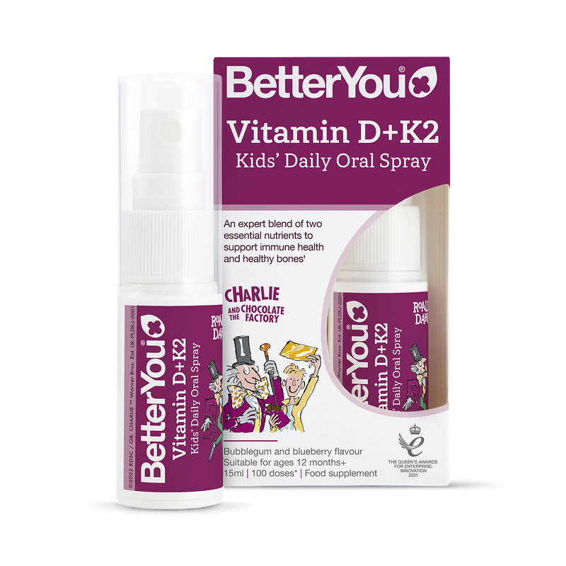 Betteryou kids vitamin D+K2 oral spray 15ml, UK version