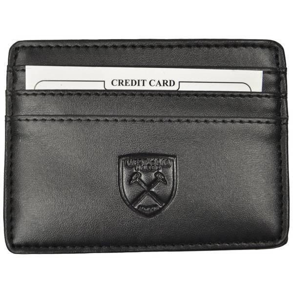 West Ham United FC card wallet with embossed crest - British product
