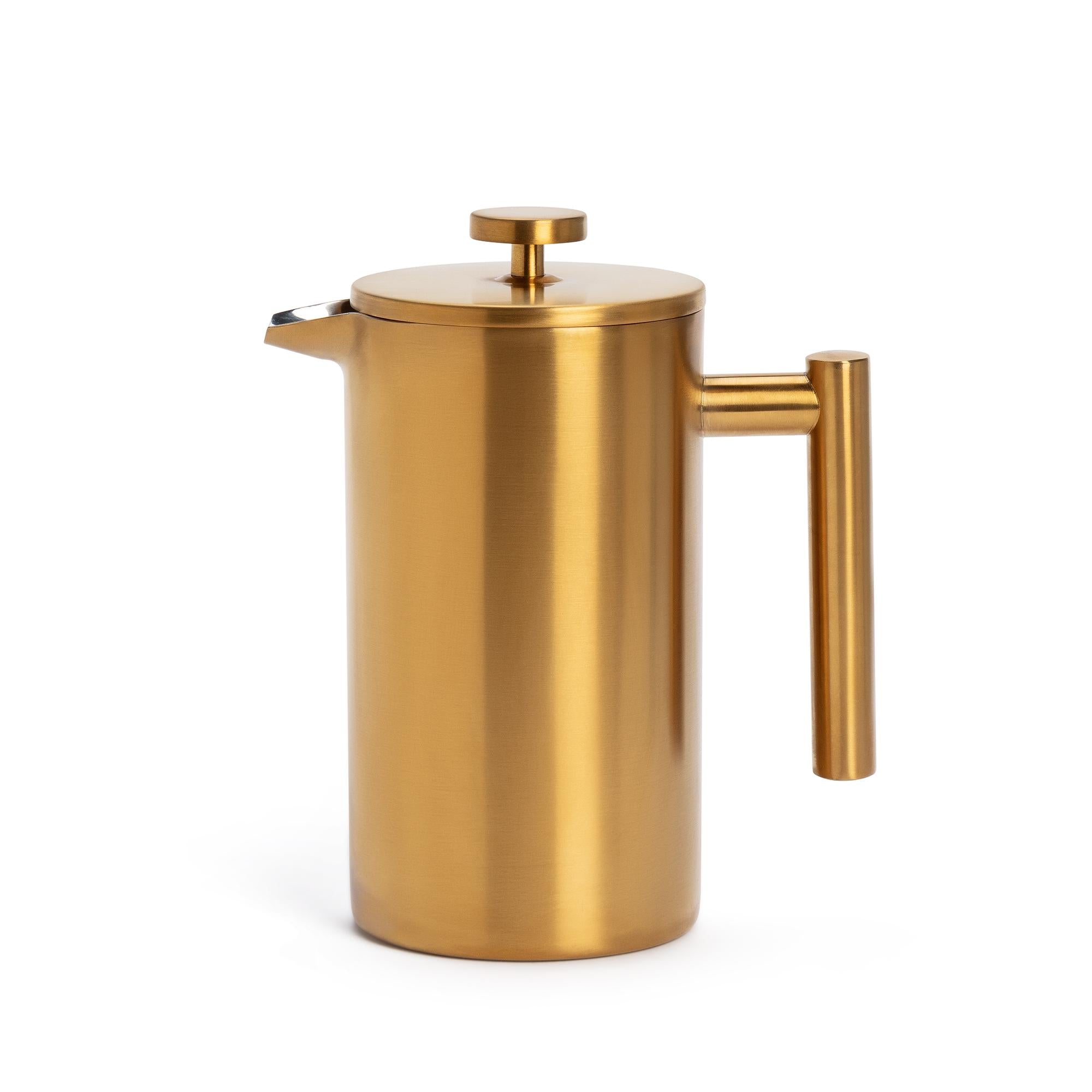 Habitat Gold Double Walled Cafetiere 8 Cup GOODS Sainsburys   