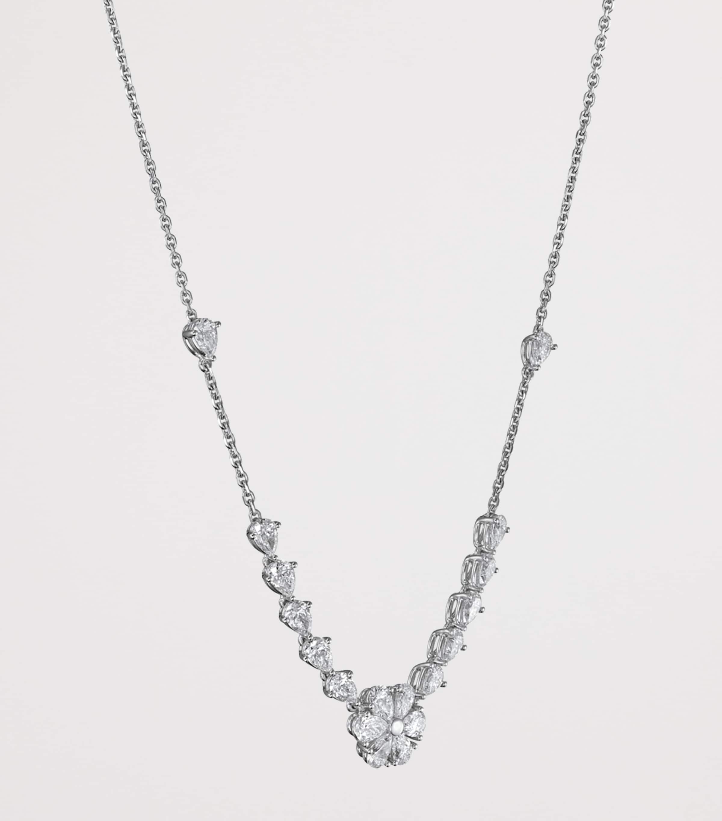 Chopard L'Heure du Diamant white gold diamond necklace, UK version