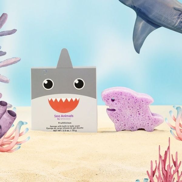 Spongellé Sammy Shark sponge and body wash (British brand)
