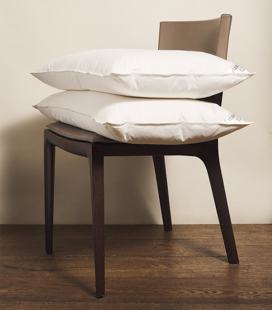 Harrods of London Soft Matterhorn Goose Down King Pillow 50cm x 90cm, UK version