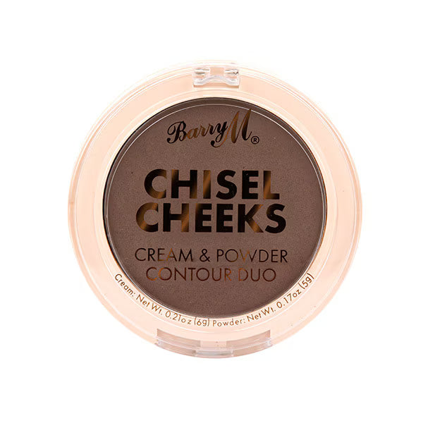 Barry M Chisel Cheeks Cream and Powder Contour Duo Dark - British product