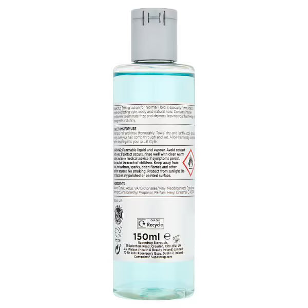 Superdrug normal setting lotion 150ml (British brand)