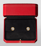 Cartier extra-small yellow gold and diamond earrings - British product