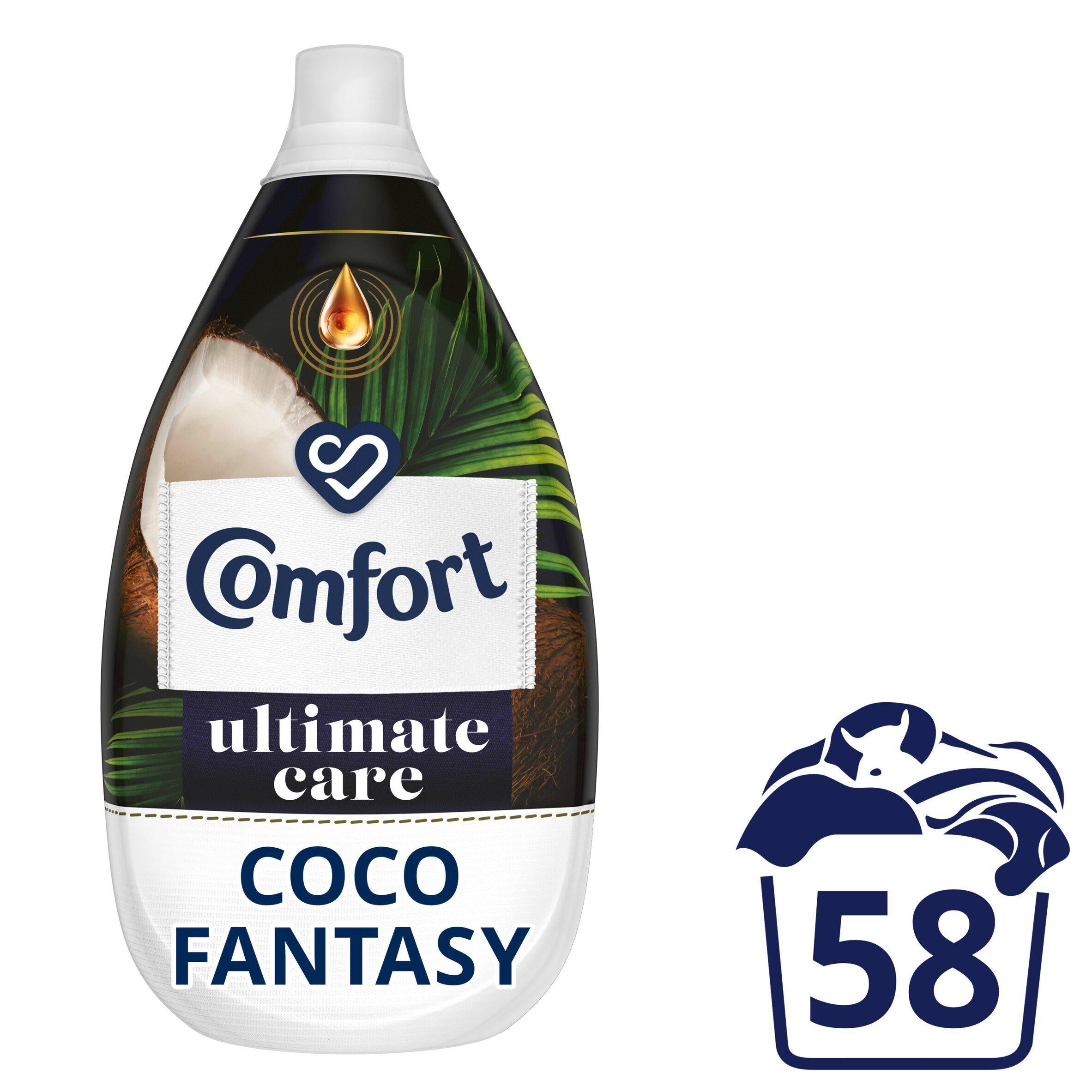 Comfort Ultimate Care Fabric Conditioner Coco Fantasy 58 Washes 870ml fabric conditioner Sainsburys   