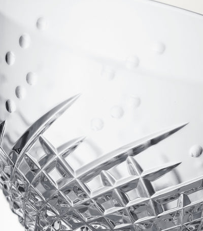 Harrods Crystal Bowl with Karo and Olive Cut Patterns, 15cm Width and 9cm Height- Buy online at McGrocer