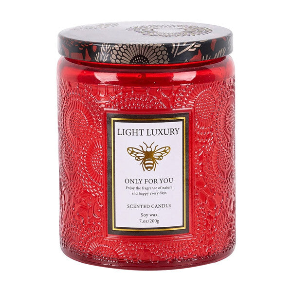 Livingandhome scented candle Orange Breeze After Rain 200g - British product