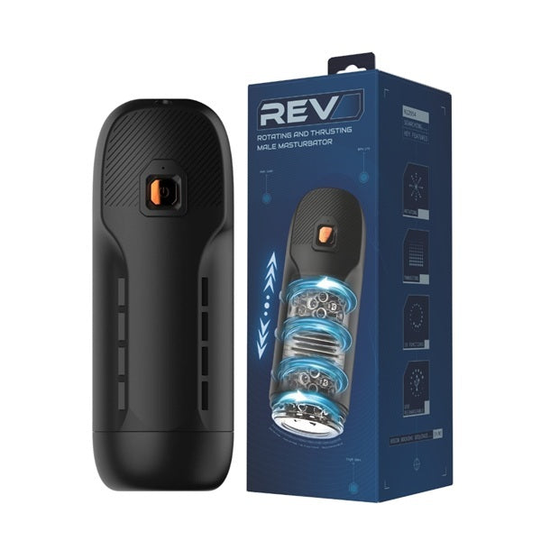 Rev rotating thrusting male masturbator - British product