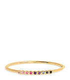 Emily P. Wheeler Jill bangle mixed sapphire yellow gold (British brand)