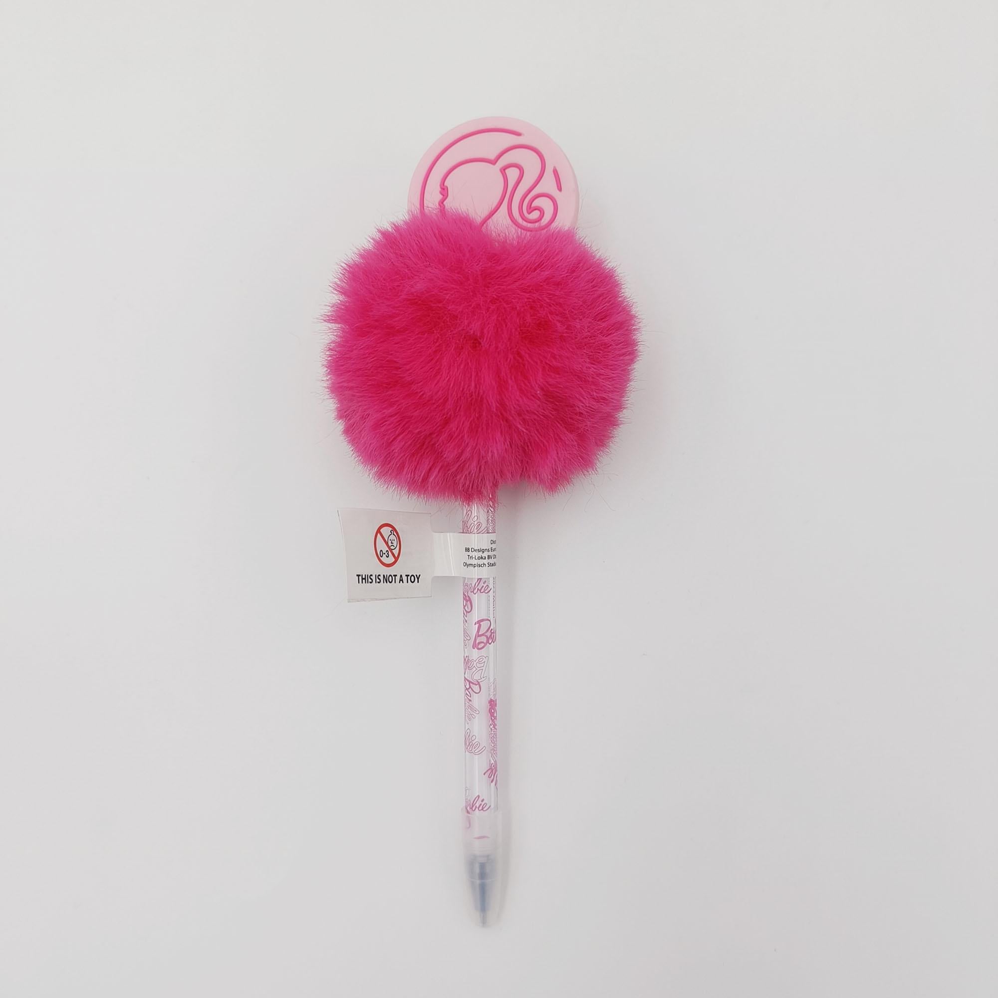 Barbie Pom Pom Pen Pink GOODS Sainsburys   