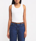 Maje leather logo belt in calfskin - British product