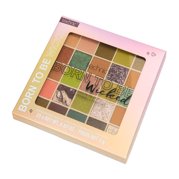 Technic Born To Be Wicked eyeshadow palette 25 shades (British brand)