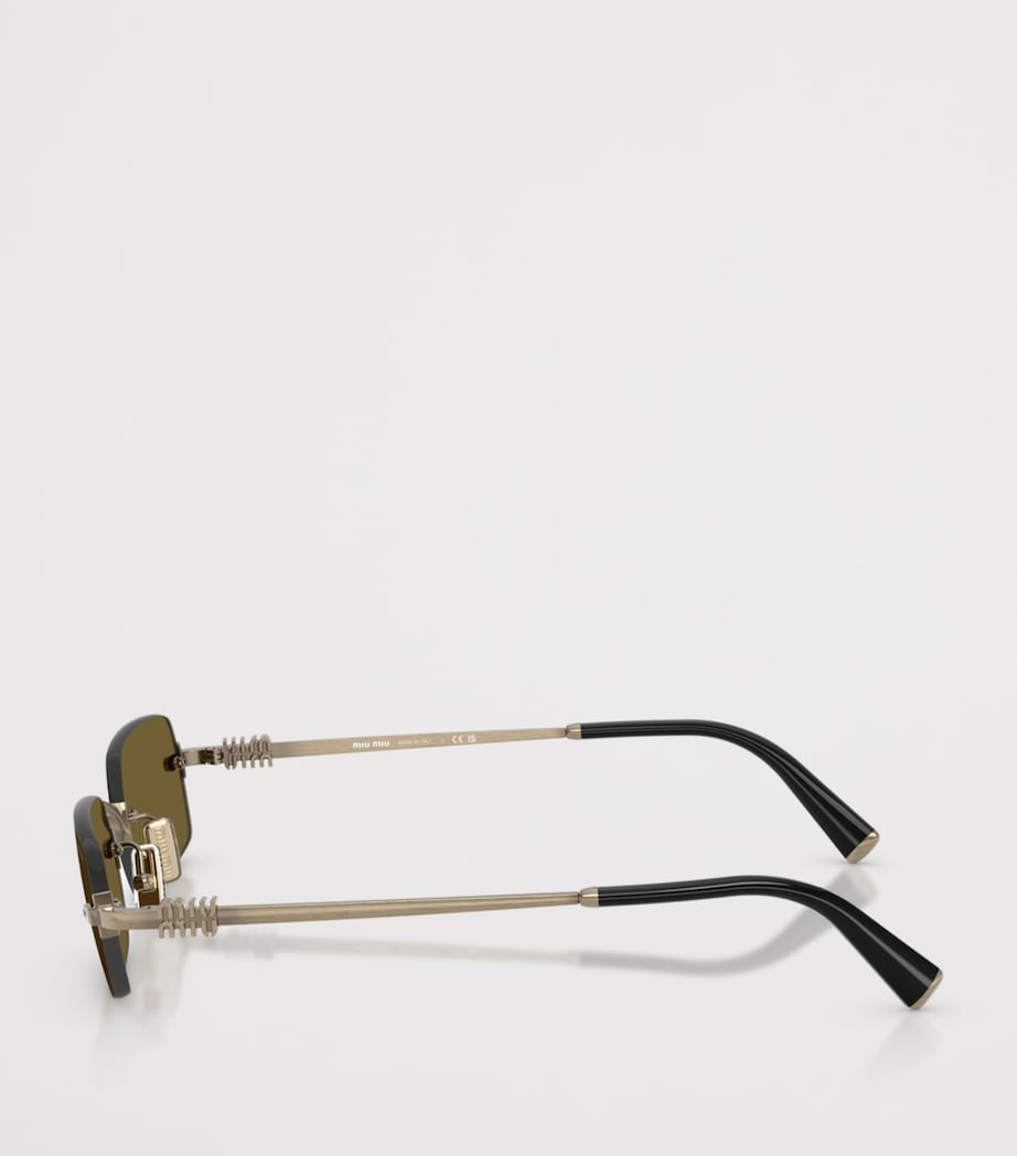 Miu Miu metal rectangular sunglasses (British brand)