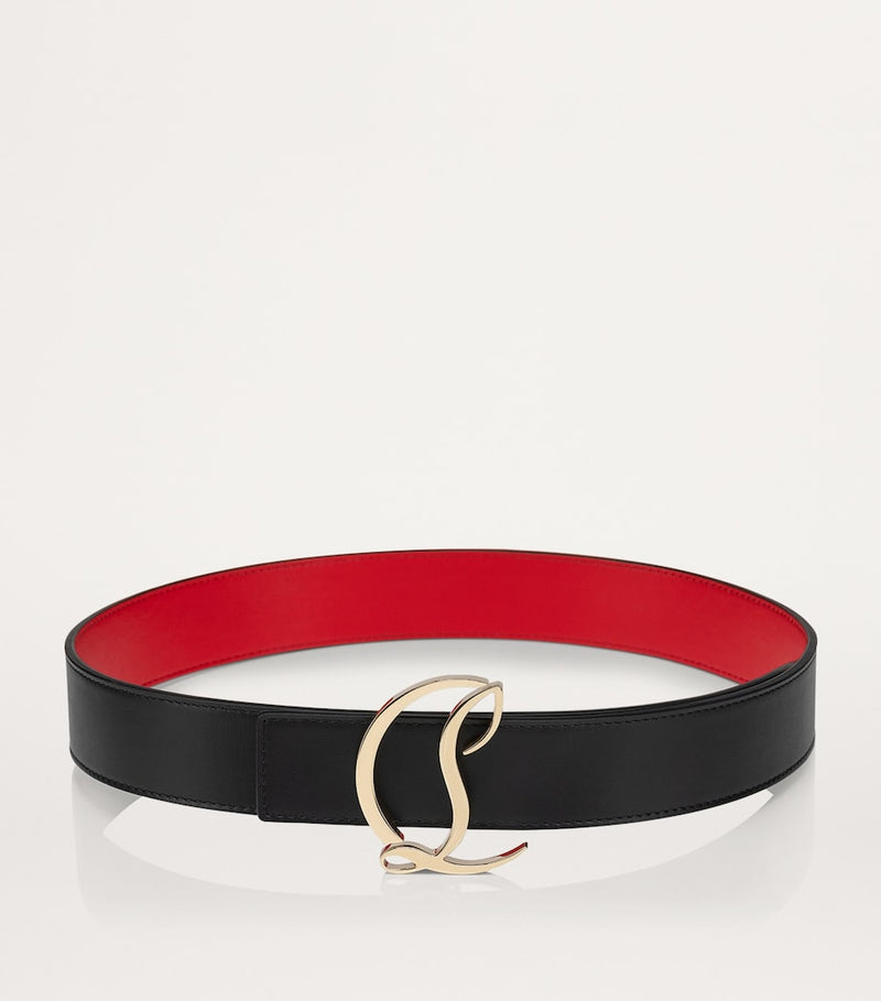 Christian Louboutin CL Logo leather belt - British product