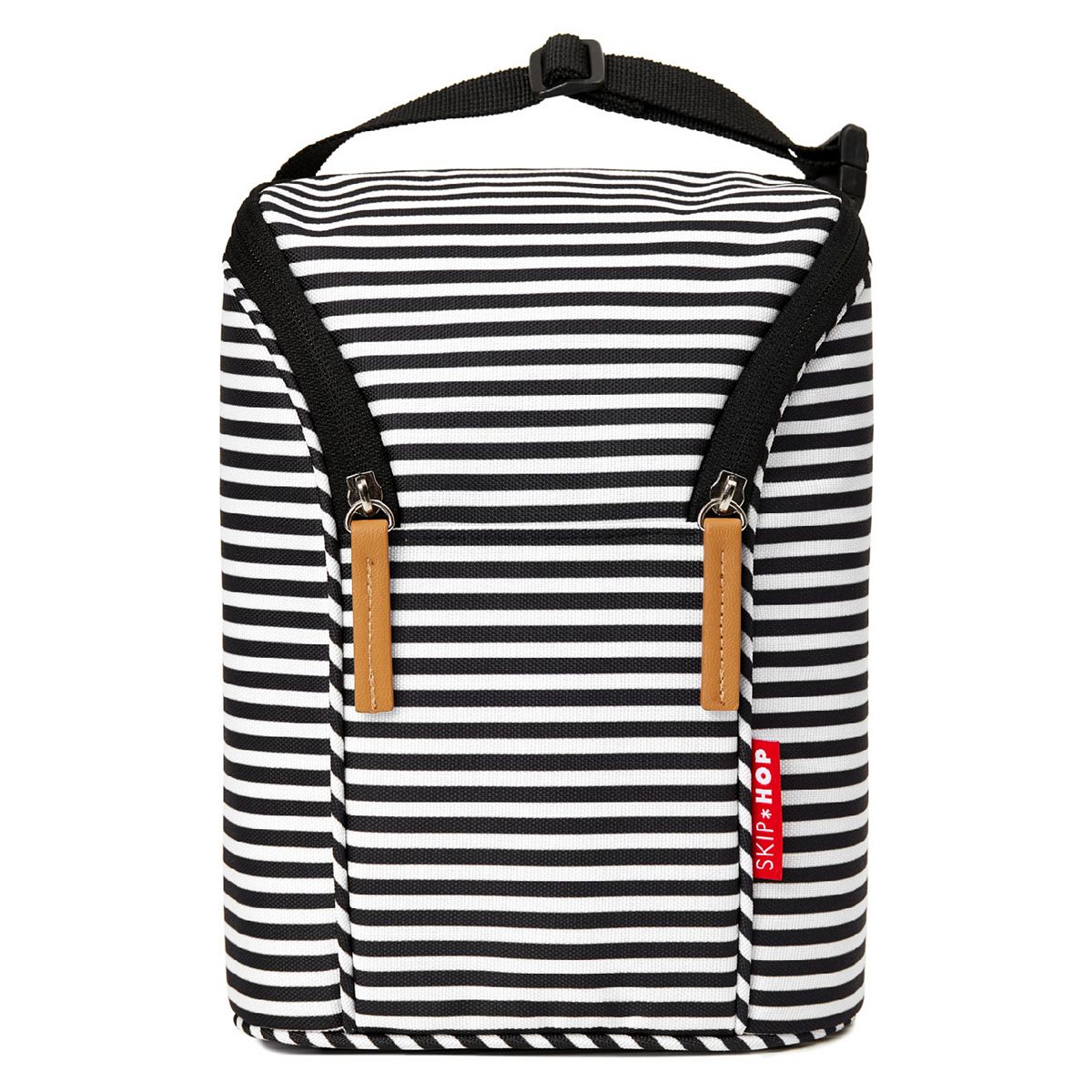 Skip Hop Double Bottle Bag Black & White Stripe GOODS Boots   