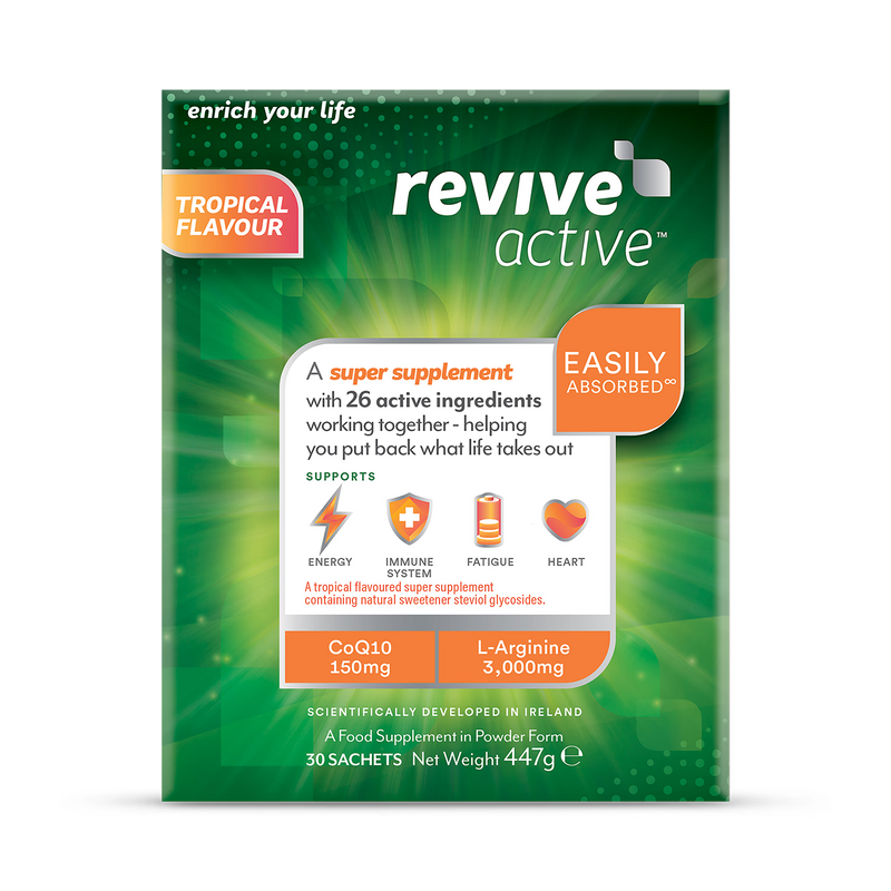 Revive Active super supplement Tropical 30 sachets, imported from the UK