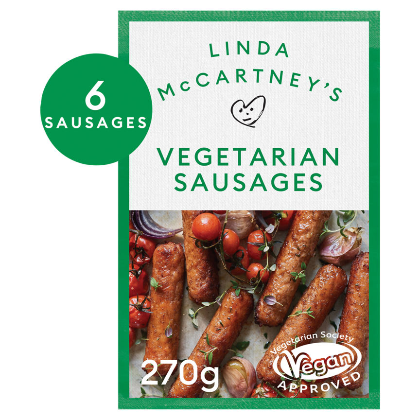 Linda McCartney's 6 Vegetarian Sausages GOODS ASDA   