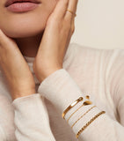 Monica Vinader gold vermeil bar chain bracelet, UK version
