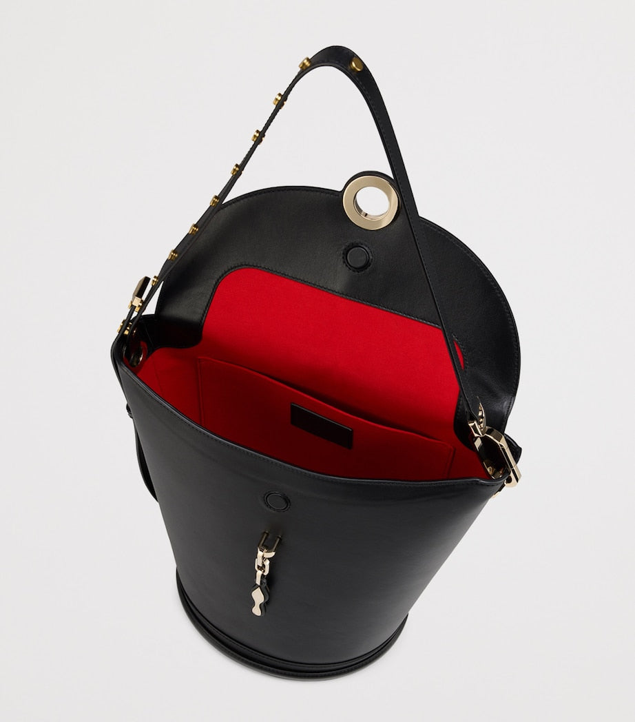 حقيبة Christian Louboutin Flo الكبيرة من الجلد، الإصدار البريطاني