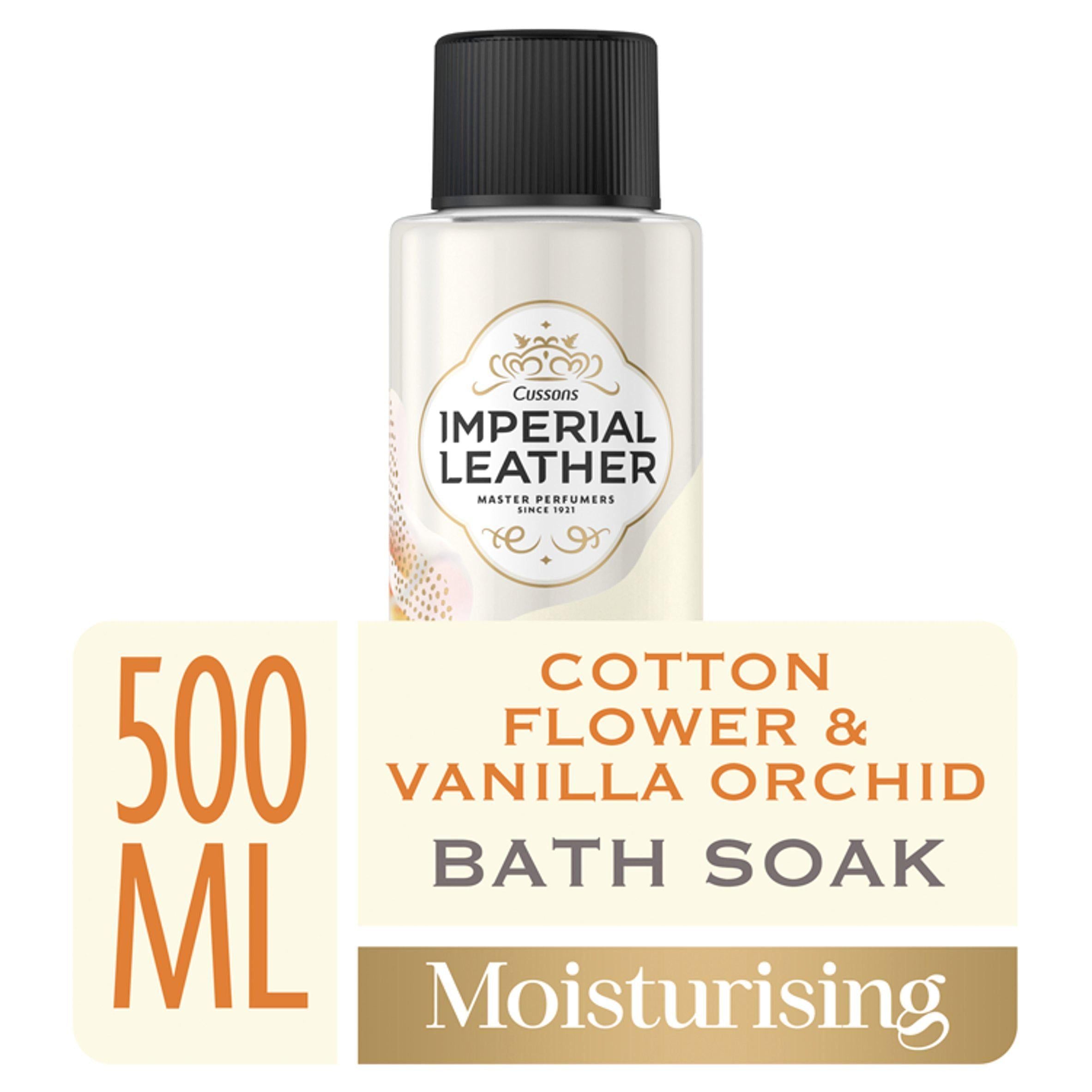 Imperial Leather Moisturising Bath Soak Cotton Flower & Vanilla Orchid 500ml GOODS Sainsburys   