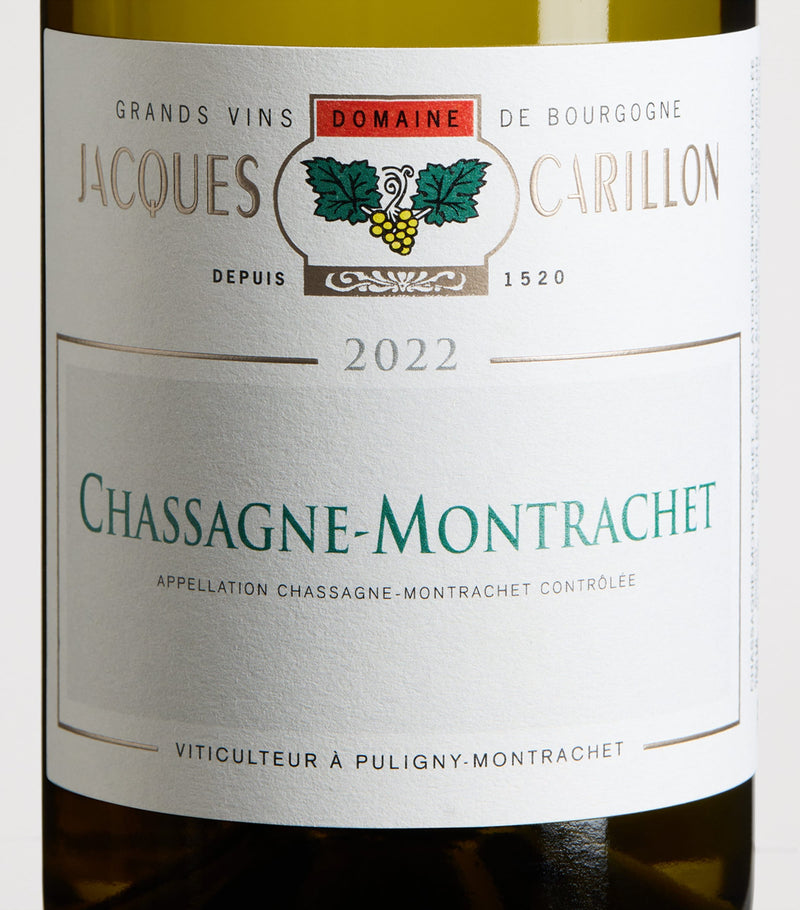 Domaine Jacques Carillon Chassagne-Montrachet Chardonnay 2022 75cl - British product