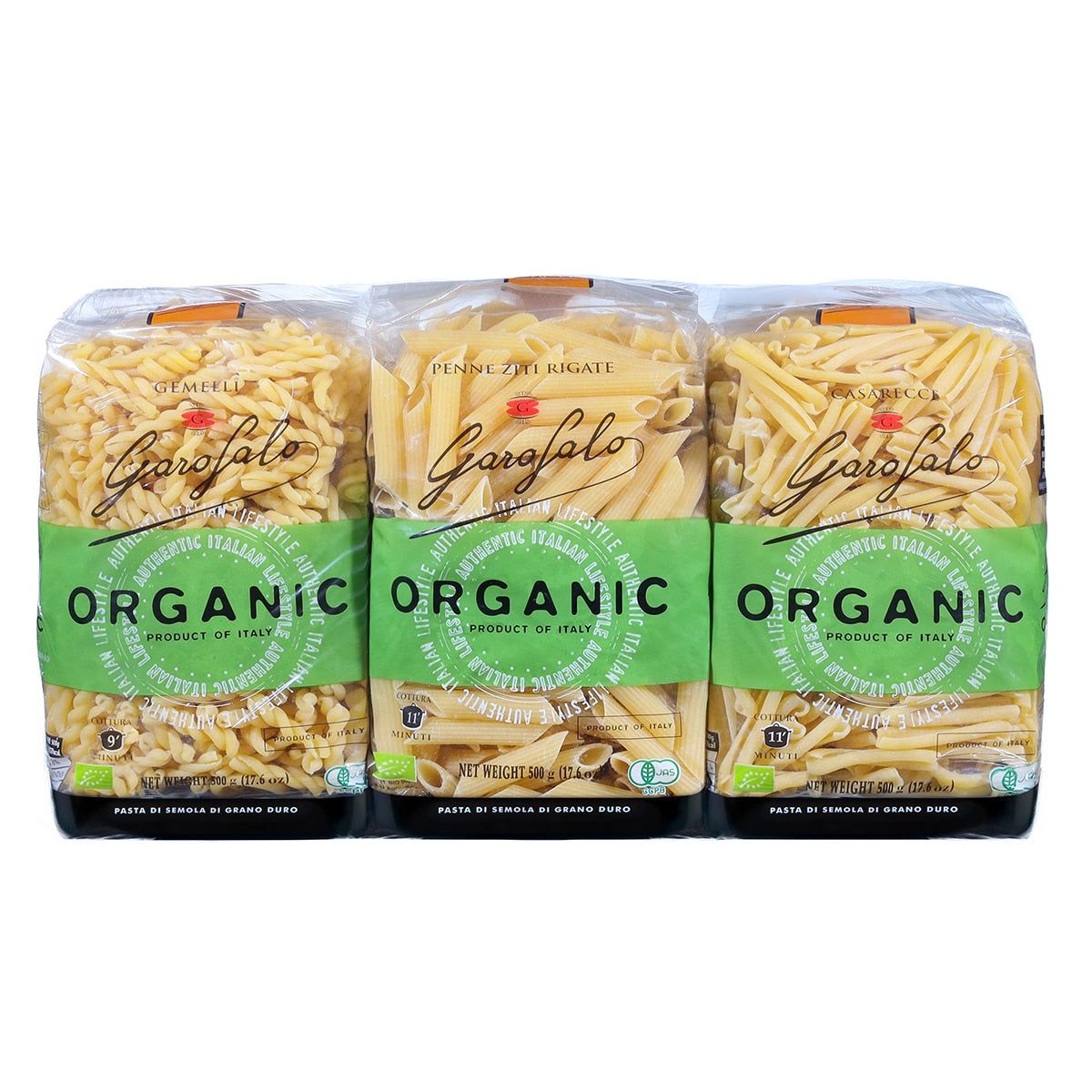 Garofalo Organic Pasta Variety Pack, 6 x 500g GOODS Costco UK