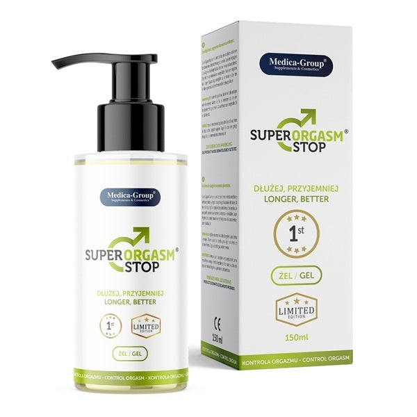 Medica Group Super Orgasm Stop Gel 150ml, imported from the UK