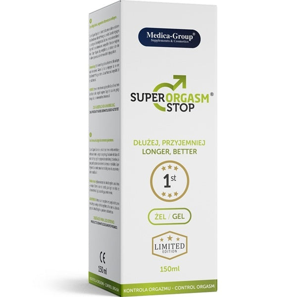 Medica Group Super Orgasm Stop Gel 150ml, imported from the UK
