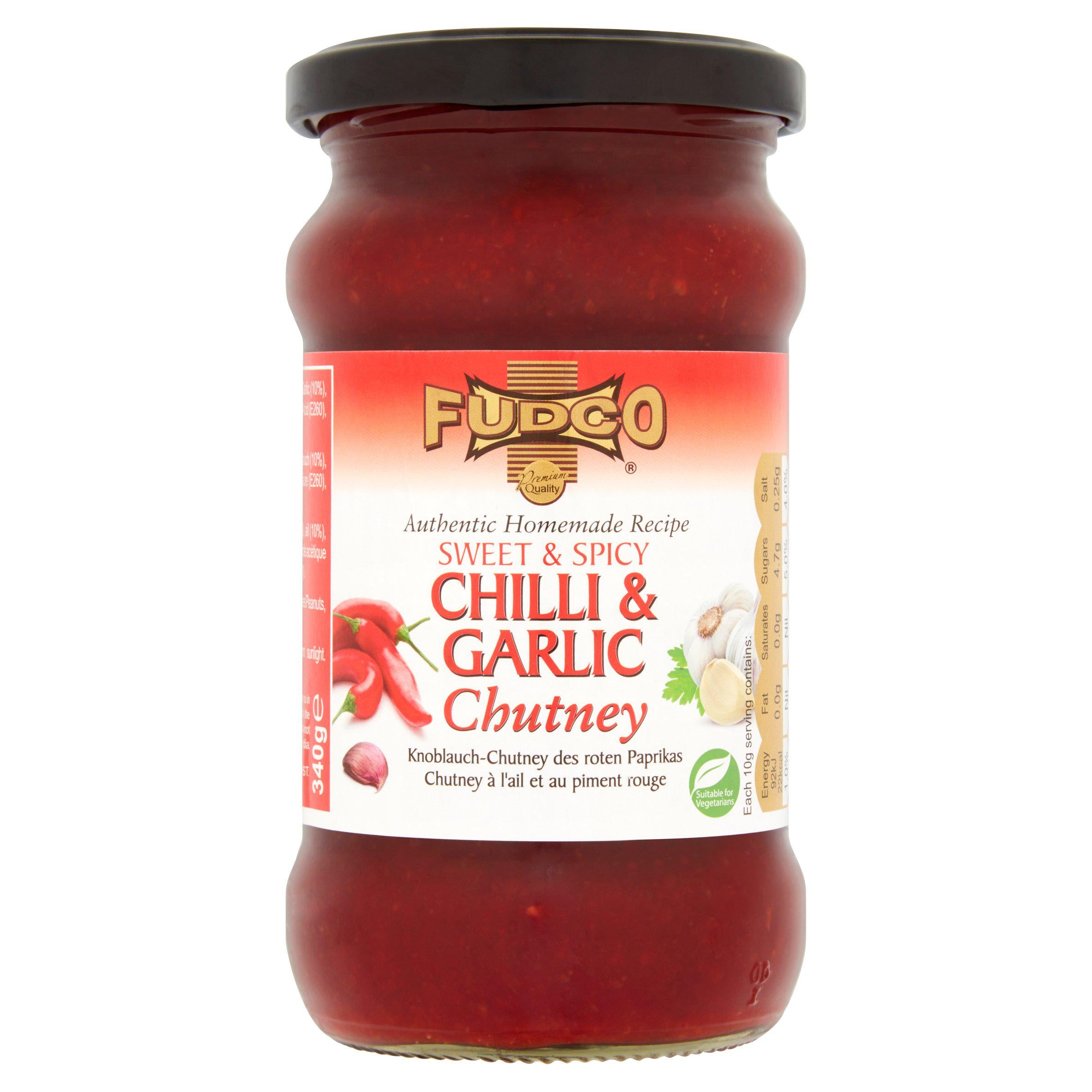 Fudco Chilli & Garlic Chutney 340g GOODS Sainsburys   