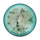 Something Different Mint Heart Chakra scented candle with crystals, imported from the UK