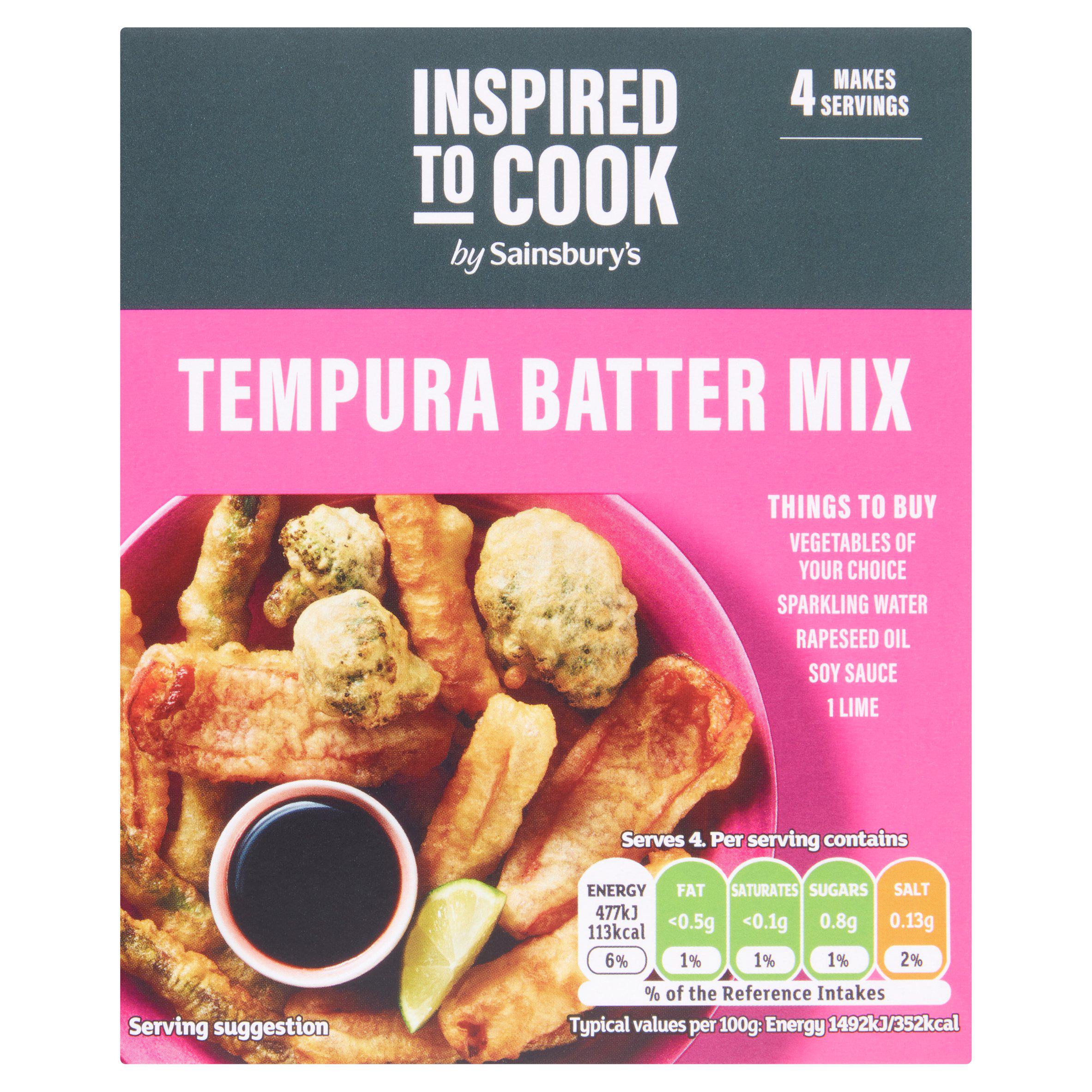 Sainsbury's Tempura Batter Mix, Inspired to Cook 128g Batter and pancake mixes Sainsburys   