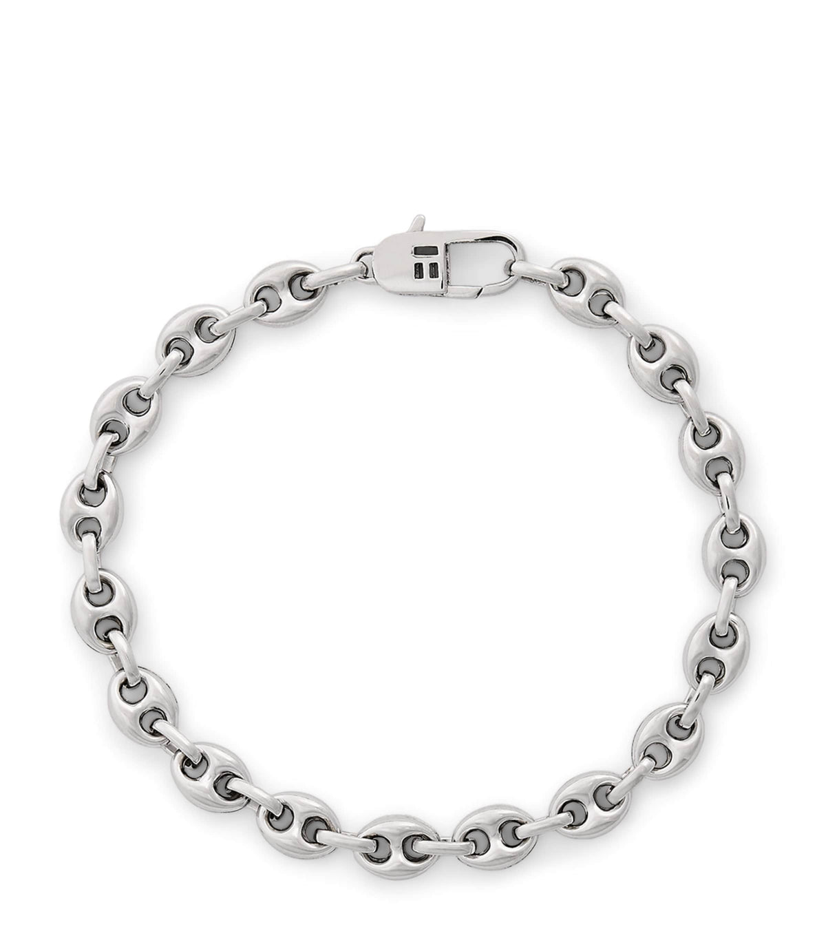 Tateossian Sterling Silver Marine Link Chain Bracelet (British brand)