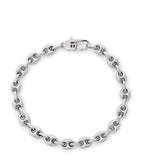 Tateossian Sterling Silver Marine Link Chain Bracelet (British brand)