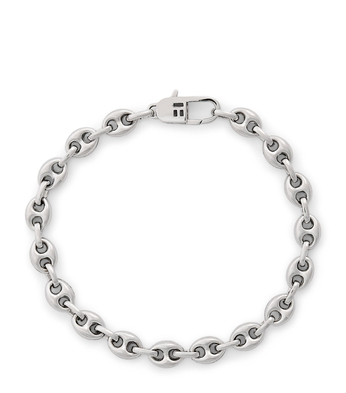 Tateossian Sterling Silver Marine Link Chain Bracelet (British brand)