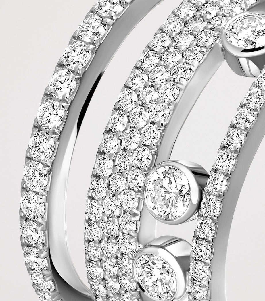Messika Move Romane Weißgold Diamantring 1,00 ct, importiert aus Großbritannien